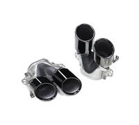 Embout D'échappement De Voiture Quadruple Pour Benz Pour Classe A W177 A35 A200 A180 Mise À Niveau Pour 45 Pare-chocs Arrière A Système Embouts D'éChappement(Black A)