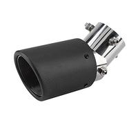 Embout d'échappement de voiture, Tuyau d'échappement de Voiture, Tuyau d'échappement réglable en Fiber de carbone 63-89mm sortie unique pointe de silencieux gorge pour tuyau d'échappement 40-54mm