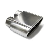 Embout D'échappement Double Intérieur Acier Inoxydable 304 Carré Pour Silencieux Universel Voiture Buse 60 Mm Gorge Queue Voiture