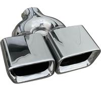 Embout d'échappement Double sortie chrome inox Double sortie droite & gauche