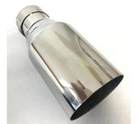 Embout d'échappement Embout De Modification Universel Silencieux Tuyau D'échappement D'automobile D'acier Inoxydable Bord Plat Tuyaux d'échappement(76MM IN -101MM OUT)