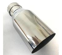 Embout d'échappement Embout De Modification Universel Silencieux Tuyau D'échappement D'automobile D'acier Inoxydable Bord Plat Tuyaux d'échappement(66MM IN- 76MM OUT)