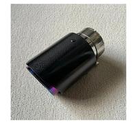 Embout d'échappement Embout De Queue D'échappement En Carbone Brillant Bride Droite Universelle Tuyau Silencieux Acier Inoxydable Violet 1 Pièce Tuyaux d'échappement(70MM IN 114MM OUT)