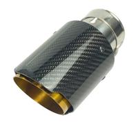 Embout D'Échappement Embout De Silencieux en Carbone pour Système D'échappement, Universel en Acier Inoxydable avec Collier De Serrage Enjoliveur D'échappement