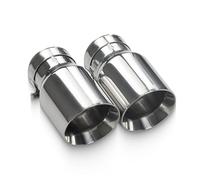 Embout D'Échappement Embout D'échappement Course En Acier Inoxydable Buses Décoration Universelles Pour Tuyau Embouts Silencieux Échappement Gorge(In63-Out 101mm)