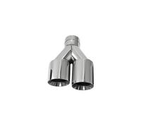 Embout D'Échappement Embout D'échappement Double Sortie Pour Voiture Décoration En Acier Inoxydable(Left In63-0ut101mm)