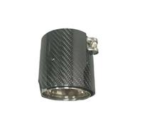 Embout D'Échappement Embout D'échappement En Fibre Carbone Argenté 90 Mm Long Pour BMW M2 M3 M4 Pour M5 M6, F87 F80 F82 F83 F90, G80 G82 G83(IN 63 OUT 93 MM)