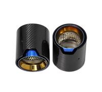 Embout d'échappement Embout D'échappement En Fibre De Carbone Pour BMW F30 M335i M340i F22 M235i M240i F20 F21 M135i M140i Tuyau d'échappement(2pcs bleu)