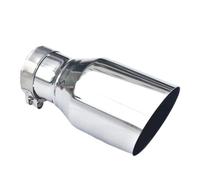 Embout D'éChappement Embout D'échappement Entrée 2,5" Sortie 4" Longueur 7, Acier Inoxydable De Tuyau,5 À Sifflet D'éChappement(IN51-OUT101MM)