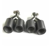 Embout d'échappement Embout D'échappement Universel En Acier Inoxydable 1 Paire Modèle Style Y Gauche Et Droit Double Extrémité Fiber De Carbone Tuyaux d'échappement(IN 63MM-OUT 76MM)