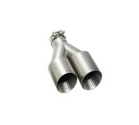 Embout D'Échappement Embout D'échappement Universel En Acier Inoxydable Mat Pour GTI MK7 Pour Golf 7 1 Pièce Car Tail Throat Tuyau(Left in51-out101mm)