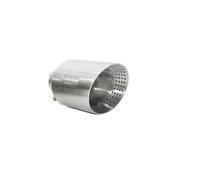 Embout D'Échappement Embout D'échappement Universel En Acier Inoxydable Mat Pour VW Pour GTI MK7 Pour Golf 7 51 54 57 60 63 Mm Car Tail Throat Tuyau(Silver 54mm0D101mm)