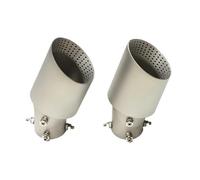 Embout d'échappement Embout D'échappement Universel En Acier Inoxydable Pour Voiture Coude De Silencieux Accessoire Tuyau(IN63MMOUT114MM)