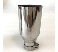 Embout d'échappement Embout D'échappement Universel En Acier Inoxydable Réaménagement Véhicule Modification Gorge Queue Silencieux Voiture Pour E90 W222 Tuyaux d'échappement(63MM-101MM Flat)