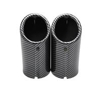 Embout D'Échappement Embout Silencieux D'échappement Arrière En Carbone Pour BMW Série 3 E30 E36 E46 E90 E91 E92 E93 F30 F31 F34 G20 F35 Pour M3 2 Pièces Queue Voiture Silencieux(Bevel Carbon)