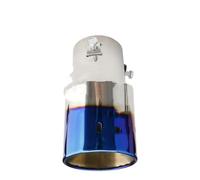 Embout D'Échappement Embout Silencieux D'échappement Universel Chromé Droit/coudé 63 Mm Rond En Acier Inoxydable Car Tail Throat Tuyau