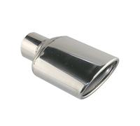 Embout D'Échappement Embout Silencieux D'échappement Universel En Acier Inoxydable Laminé 57 Mm Pour Voiture(Argent)