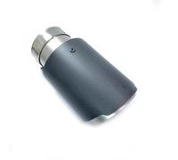 Embout d'échappement Embout Silencieux D'échappement Voiture Fibre Carbone Mate À Bride Droite Acier Inoxydable 1 Pièce Terminal d'échappement(57MM IN-89MM OUT)