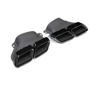 Embout D'éChappement Embouts De Silencieux D'échappement Pour Benz Pour C63 W205 C200 C300 C180 C260 2015-2018 Buse Pot Quadruple Sifflet D'éChappement(Black A)