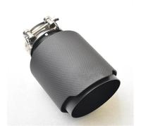 Embout D'Échappement Embouts De Silencieux D'échappement Universels en Fibre De Carbone Noir Mat Et Acier Inoxydable pour Automobiles Enjoliveur D'échappement