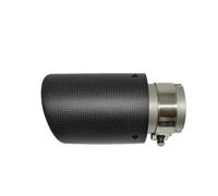 Embout D'éChappement Embouts D'échappement One Piece Mate En Fibre De Carbone Sablée Modifiés Pour Une Voiture Tuyau Sifflet D'éChappement(66mm-76mm)