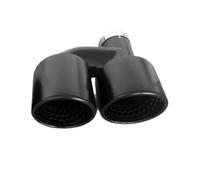 Embout d'échappement Embouts D'échappement Universels En Nid D'abeille Noir Mat Acier Inoxydable Double Sortie 60MM 63mm Pour GTI MK7 Pour Golf7 1 Pièce Tuyaux d'échappement(R in63-out101)