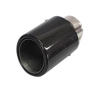 Embout D'Échappement Embouts Silencieux Universels En Acier Inoxydable Pour Arrière Fibre Carbone Brillant Tuyaux Queue Voiture(57 Inlet 114 Outlet)
