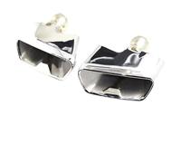 Embout D'échappement En Acier Inoxydable Pour G30 G31 525i 530i 540i Buse Système Avec Diffuseur MP Modifié Embout Silencieux Noir 1 Paire(Argent,B)