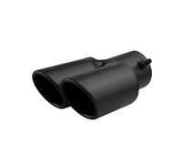 Embout D'échappement Fournitures Universelles De Modification D'échappement D'acier Inoxydable Double Tuyau Gorge Queue Bleue Grillée Par Un À Deux Voiture(M)