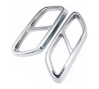 Embout D'echappement Garniture Cache Pot D'échappement Pour Voiture Silencieux Arrière Et Sortie Pour Benz Classe GLC X254 W254 GLC260 GLC300 2023 2024(Argent)