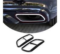 Embout d'échappement Garniture Couvercle Modifiée Tuyau D'échappement Queue Pour Volvo Pour XC90 S60 V60 2014-2019 Cadre Décoration Tuyaux D'échappement Voiture Terminal d'échappement(2014-2019 A)