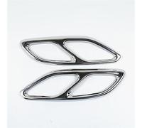 Embout d'échappement Garniture Décorative Pour Silencieux D'échappement Arrière De Voiture, Accessoire Pour Benz Classe Pour CLA C118 W118 2020( Silver)