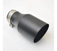 Embout d'échappement Gorge Queue Silencieux Noire Universelle Réaménagement Véhicule En Acier Inoxydable Pour Bmw E90 Embout D'échappement W222 Tuyaux d'échappement(63MM IN 101MM OUT)