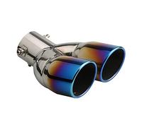 Embout D'échappement Interface 63mm Simple/double Sortie Universel Voiture Embout D'échappement En Acier Inoxydable Auto Silencieux Tuyau D'échappement Pour 1.5L-2.2L Queue Gorge(Type J)