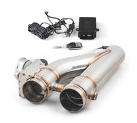 Embout d'échappement Kit Découpe D'échappement Électrique 2" 2.25" .5" 3" Valve Contrôle Y Avec Système À Double Soupape Commande Distance Terminal d'échappement(2INCH)