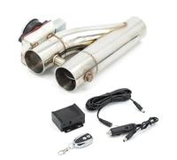 Embout d'échappement Kit Silencieux D'échappement Électrique À Double Valve 2" 2,25",5" 3,0" Avec Télécommande Sans Fil Terminal d'échappement(3.0INCH)