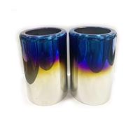 Embout d'échappement Lot De 2 Embouts D'échappement En Carbone Pour BMW Série 3, M3 E30-E93, F30-F35, G20(Flat Blue)