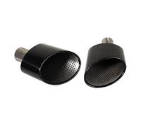 Embout D'échappement Ovale Pour A3 A4 A5 A6 A7 Jusqu'à RS3 RS4 RS5 RS6 RS7 Embout De Silencieux D'échappement Tuyau D'échappement Voiture(Noir)