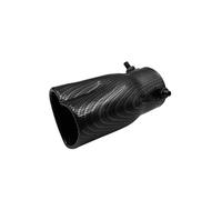 Embout D'Échappement Pièces Voiture Design En Forme Cœur Accessoires Style 2,5 Pouces Acier Inoxydable Noir Coloré Embouts D'échappement Silencieux Tuyau Tuyaux Queue Voiture(Black straight)