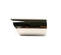 Embout D'echappement Pour Audi A1 A3 A4 TT 2009-2015 2 Pièces/ensemble Chromage En Acier Inoxydable Voiture Silencieux D'échappement Pointe Tuyaux Couvre Tuyau D'échappement (Couleur : Silver-7.6cm)