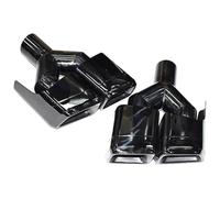 Embout D'echappement Pour Benz Pour Classe E Pour CLS W212 W218 E63 Tuyau D'échappement Pointe Silencieux Quatre Sorties Rectangulaire(Y Black)