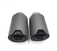 Embout D'Échappement pour BMW F30, E46, E90, 1 Pièce Embouts Universels en Fibre De Carbone Mat pour Silencieux D'échappement, en Acier Inoxydable Noir Enjoliveur D'échappement