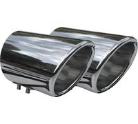 Embout d'échappement pour BMW Série 4 F32 F33 F36 X1 F48 en acier inoxydable chromé 76mm 2pcs