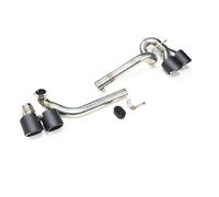 Embout D'échappement Pour BMW Série 5 E60 520i 523i 525i Mise À Niveau Pare-chocs Arrière Pour M5 Silencieux À Quatre Sorties Embouts D'éChappement(Carbone)