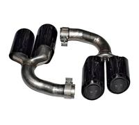 Embout D'Échappement Pour Cayenne Version Essence Hybride Électrique 2018-2025 Embout De Silencieux Quadruple(Gasoline Version-a)