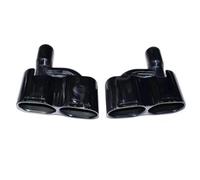 Embout D'Échappement Pour Mercedes Pour Benz W221 S300 Pour S350 S65 S500 S600 Pour AMG Tuyau D'échappement Silencieux Interface 60MM Embout En Acier Inoxydable(Titanium black)