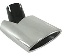 Embout d'échappement pour Nissan Qashqai +2 2009-2014 inox chrome 1pc