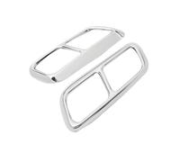 Embout D'échappement pour Range pour Rover pour Sport 2018 2019 Bouchon Tuyau Garniture Tuyau D'échappemen Voiture Tuyau Queue en Acier Inoxydable Silencieux D'échappement(Silver)