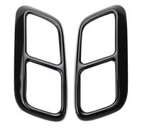 Embout D'échappement pour Range pour Rover pour Sport 2018 2019 Bouchon Tuyau Garniture Tuyau D'échappemen Voiture Tuyau Queue en Acier Inoxydable Silencieux D'échappement(Black)