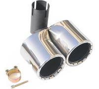 Embout d'échappement pour Smart ForTwo 1998-2007 en acier inoxydable, chromé, 1 pièce